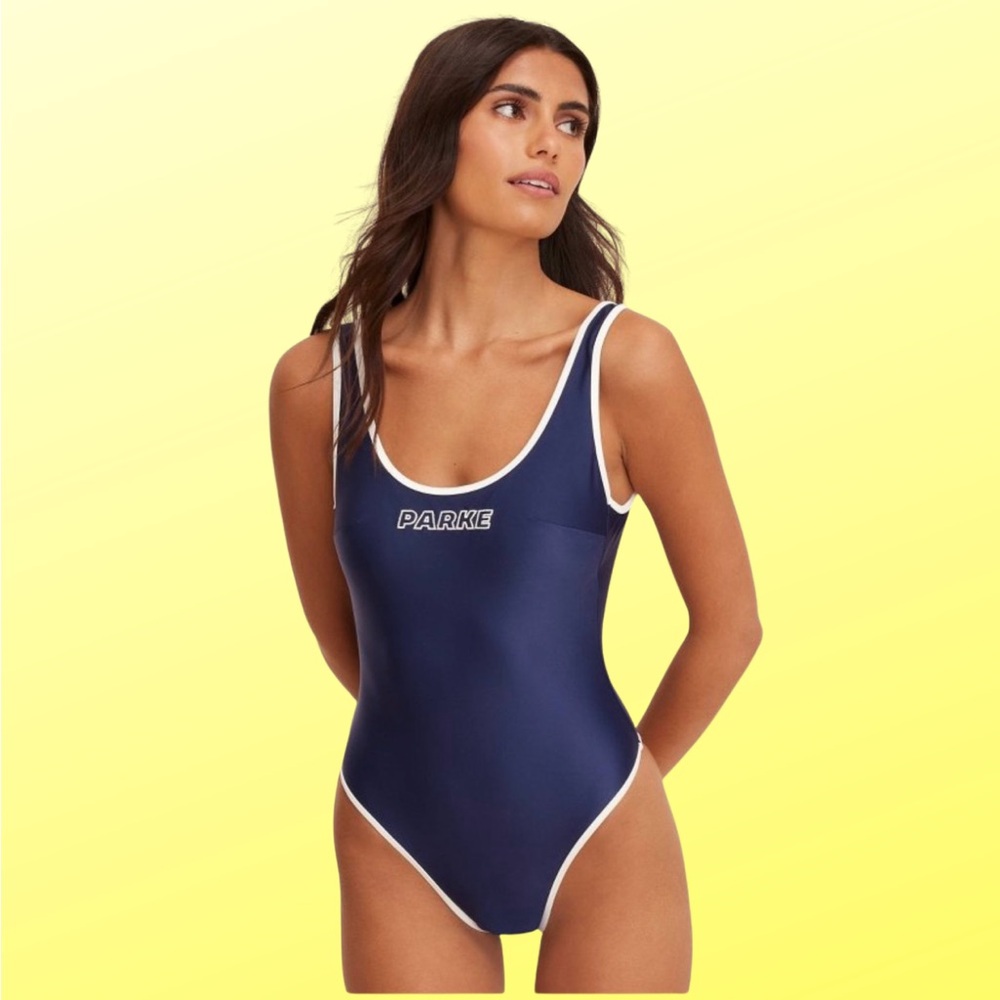 NWT Parke x Target collab Navy One-Piece Swimsuit SOLD OUT EXCLUSIVE